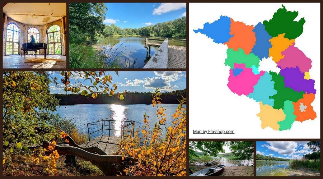 Brandenburg Karte Collage