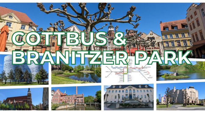Wanderung durch Cottbus, Altstadt, Studi Bibliothek, Spree und Branitzer Fürst Pückler Park