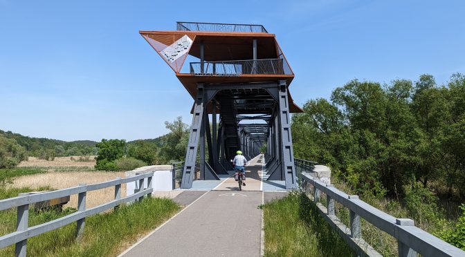 Radtour Odertal Europabrücke Polen Küstrin Fort Gorgast 90 + 26 km