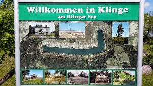 Lausitzer Seenland: 80 km Radtour um ein großes Loch bei Cottbus 3 Cottbus - Tafel am Klinger-See