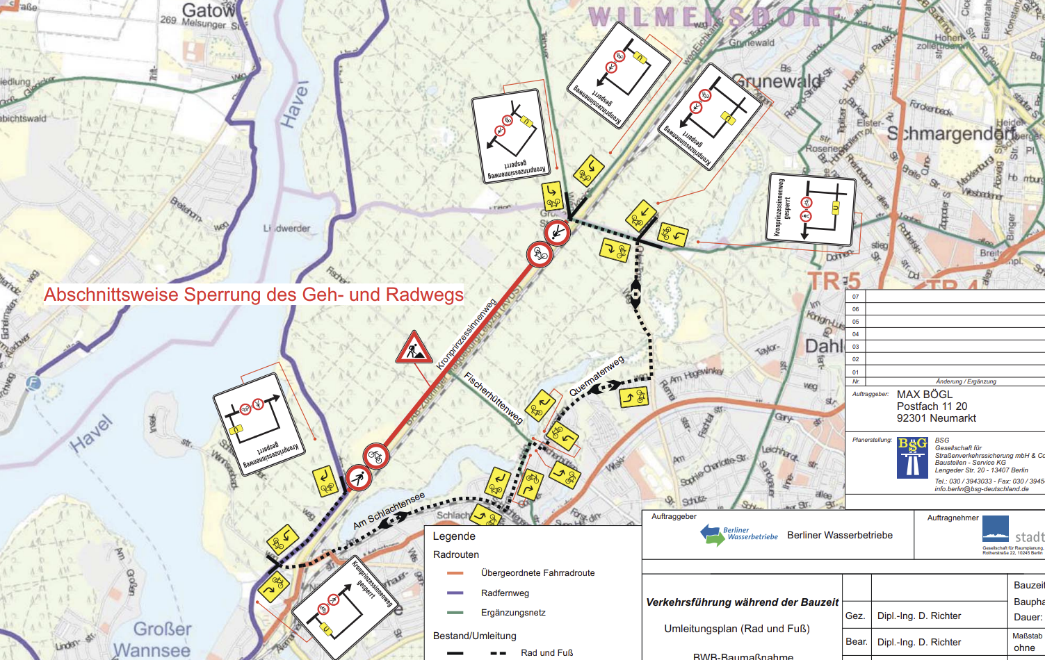 Krone Sperrung bis Ende 2024