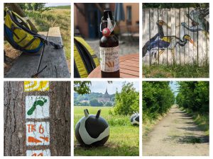 Der Kunstwanderweg Süd im Fläming mit ohne XR - Teil II Bad Belzig 3 Kunstwanderweg-2-Collage