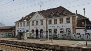 RELOADED Wanderung Kirchmöser: Industrielehrpfad, Klub der Eisenbahner, Architektur 7 Kirchmöser Bahnhof - 2015