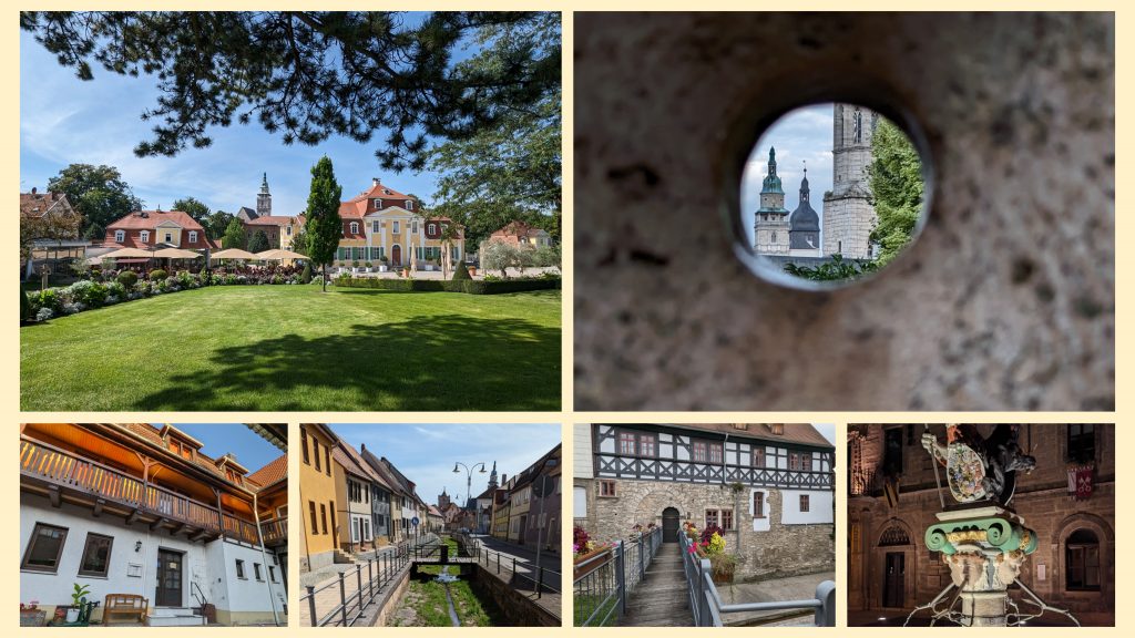 Bericht Radreise 2023: Entlang der Unstrut in drei Etappen 5 Unstrut Radweg Tag 2 Bad Langensalza – Collage – Klick für eine Großansicht