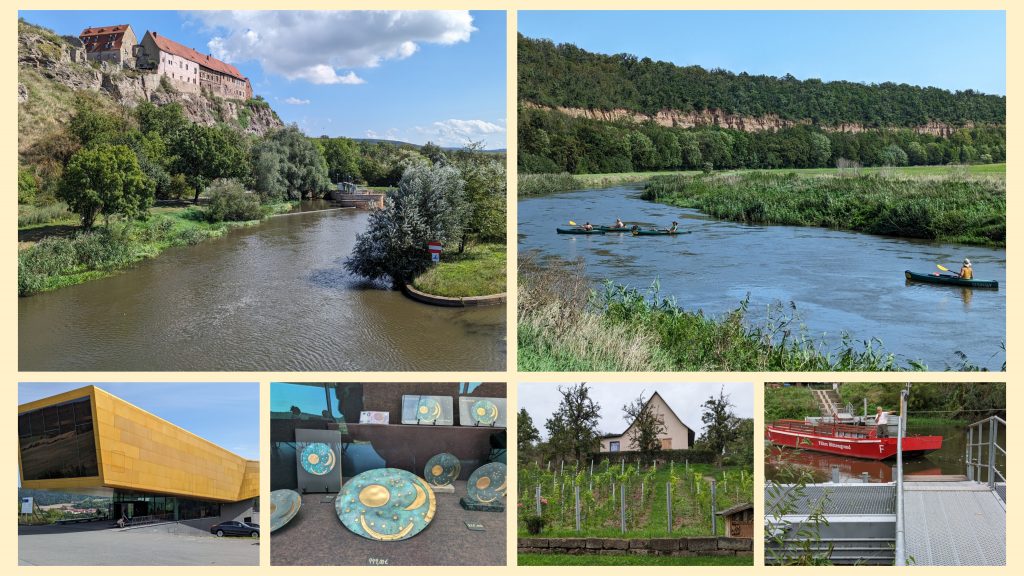 Bericht Radreise 2023: Entlang der Unstrut in drei Etappen 7 Unstrut Radweg Etappe 3 Tag 4 – Collage – Klick für eine Großansicht
