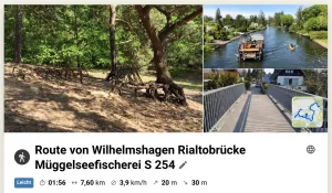 Plan Komoot Friedrichshagen