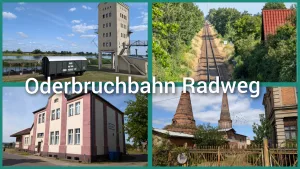 Oderbruchbahn Radweg Collage