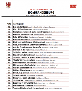 100 x Brandenburg – Platz 100 – 76 Listing 1