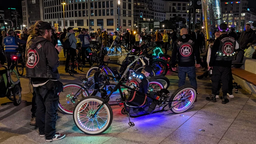 Potsdamer Platz: "Big Bike Light Festival"