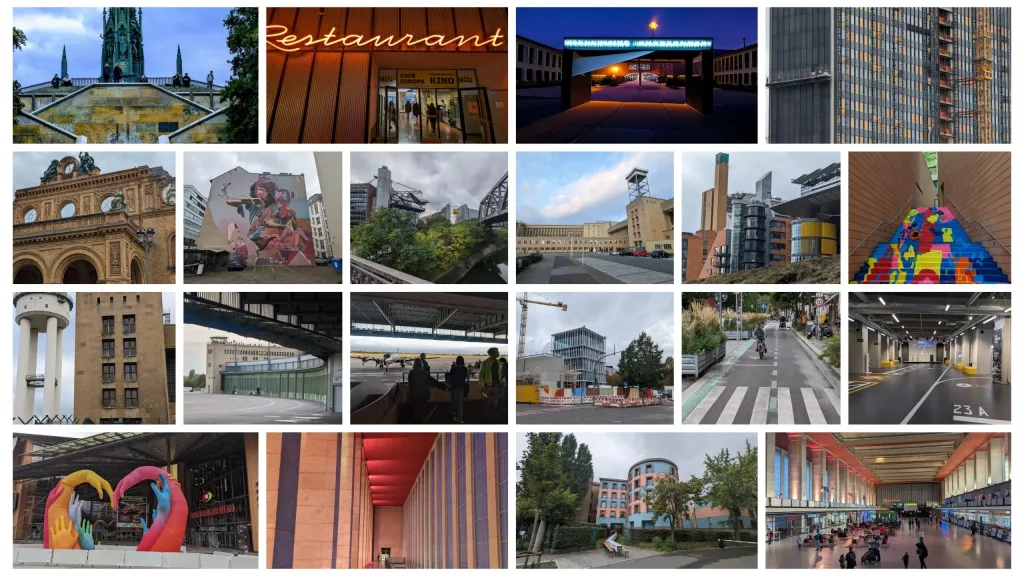 Unsere Stadtwanderungen in Berlin – Collage