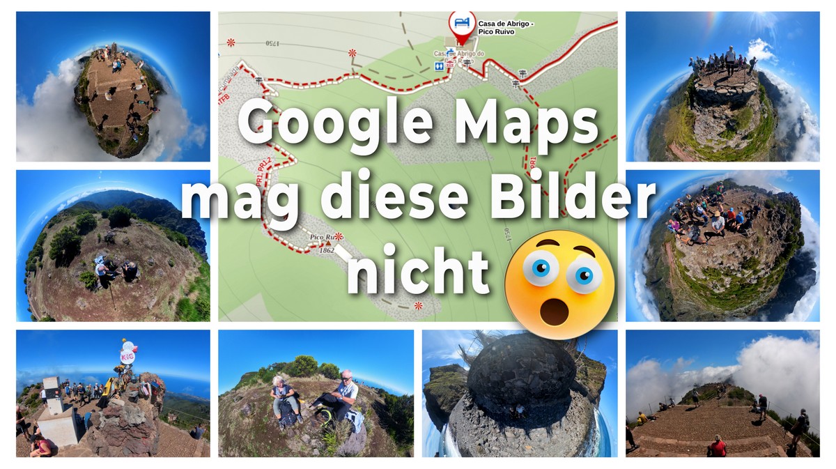 Pico Ruivo Collage Google Maps