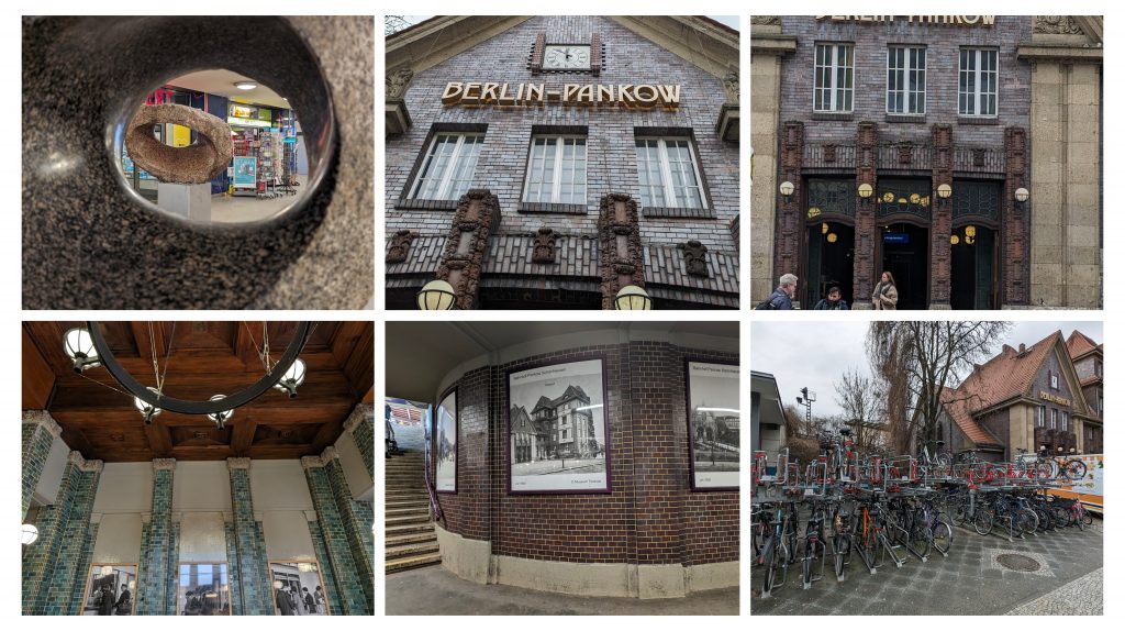 Freitag, 2. Februar 2024. Wir schauen uns Pankow City genauer an 2 Am und im Bahnhof Pankow