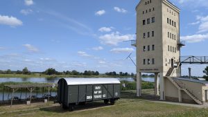 Auf dem Oderbruchbahn-Radweg - 120 km von Wriezen nach Fürstenwalde 10 Hafen Groß Neuendorf