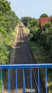 Die letzte aktive Bahnstrecke der Oderbruchbahn Richtung Frankfurt Oder