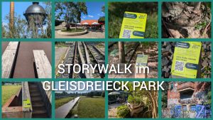 Storywalk im beliebten Gleisdreieck Park. So war's 4 Storywalk Collage