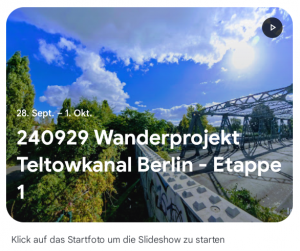 Teltowkanal Slideshow START
