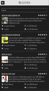 Berlin. Die Stadt erwandern. Mit einer Lern- und Erlebnis-App 2 Actionbounds Suche - Die App bietet noch viele weitere Bounds weltweit