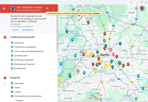 30 plus 8 Biergärten und Gartenlokale