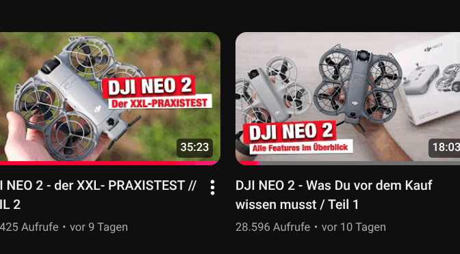 2026: Unterwegs mit meiner neuen Drohne