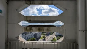 Chemnitz - Blick aus Etage 12 des Messehotels