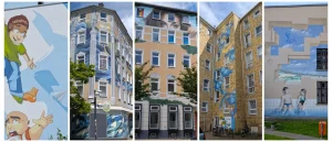Chemnitz Murals Wide Collage