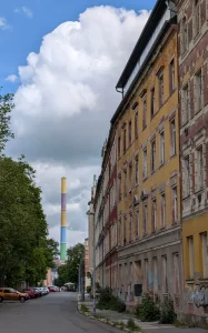 Chemnitz Leuchtturm - Ein bunter Schornstein