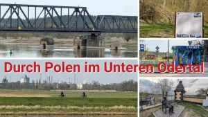 Radtour Schwedt Polen Odertal Europabrücke