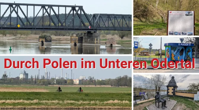 Radtour Schwedt Polen Odertal Europabrücke