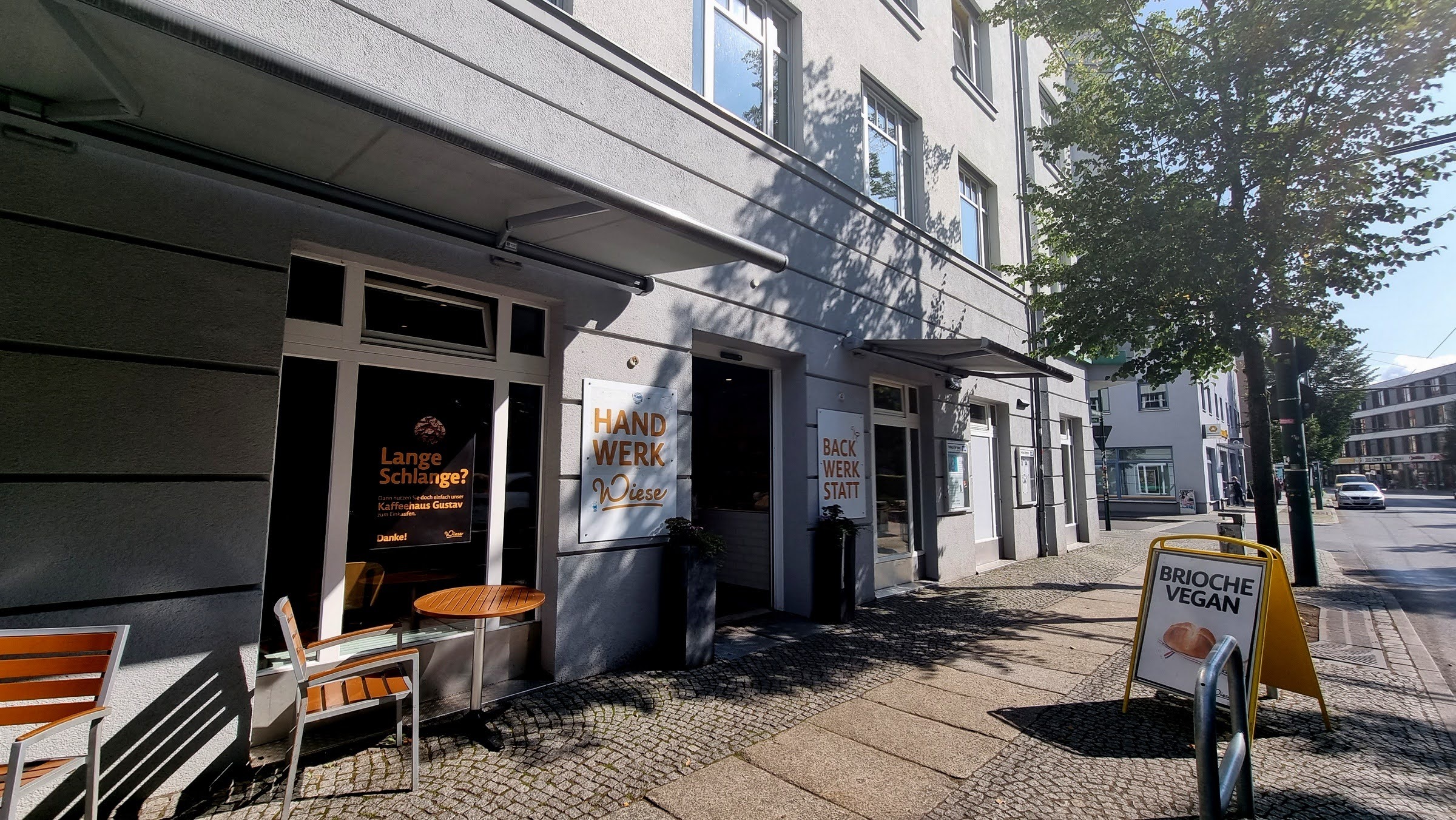Veganes Bäckerhandwerk an der Friedrich-Ebert-Straße, sehr lecker