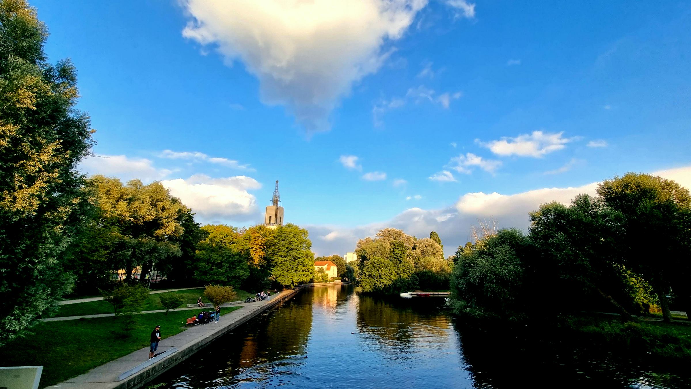 Blick von der Inselbrücke auf dem Weg zum Bahnhof