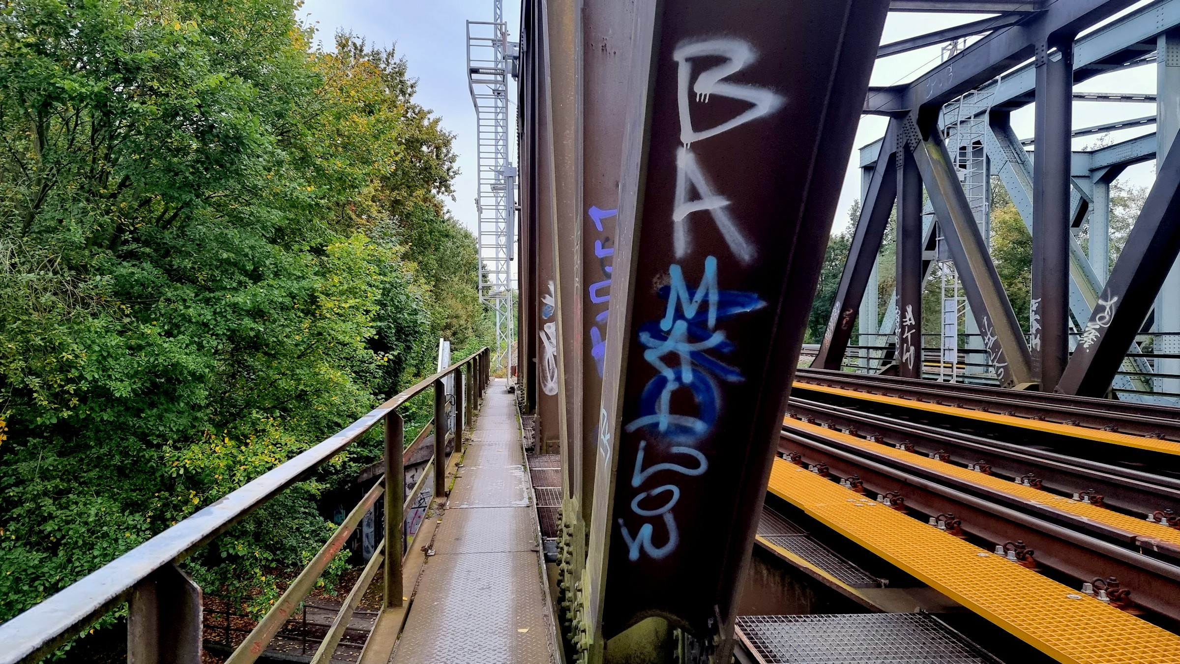 Eisenbahnbrücke über den Ober-Havel-Kanal, nähe Oranienburg