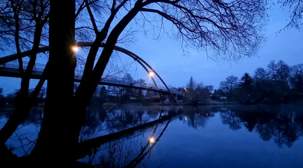 Die blaue Stunde in voller Pracht