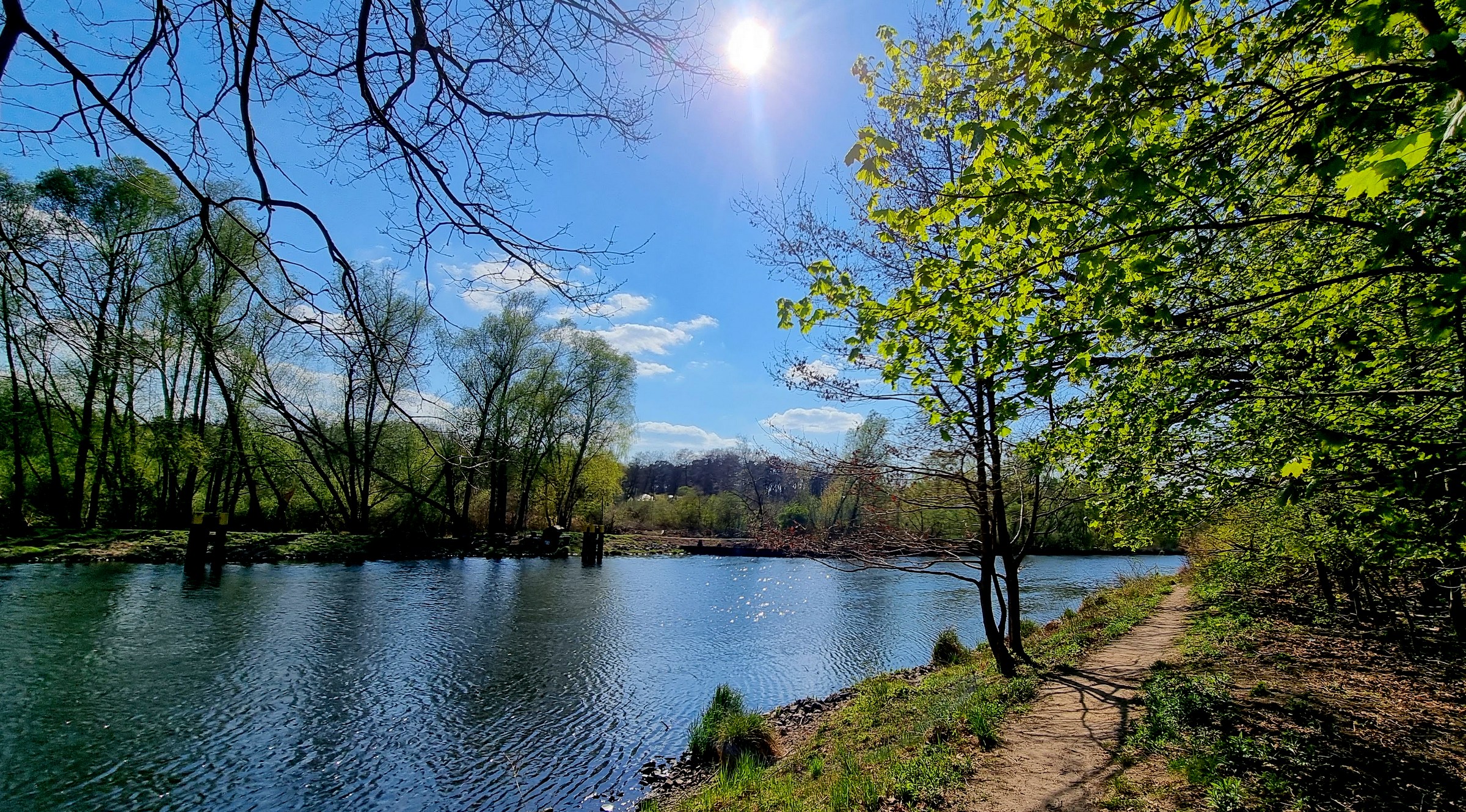 Trampelpfad am Teltowkanal