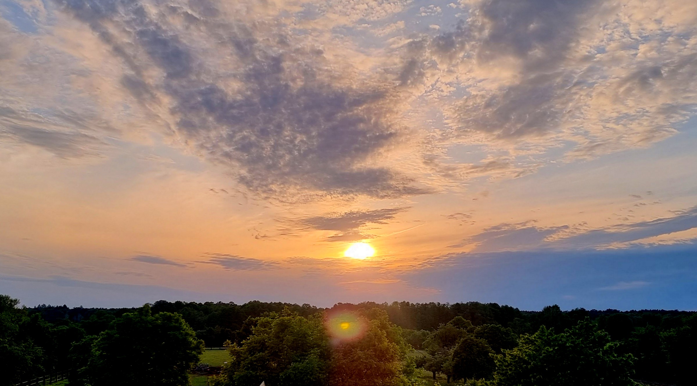 Sunset vom Hotelzimmer aus
