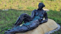 Flussgöttin Finow am Museum Eberswalde