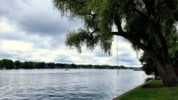 Blick auf die Dahme, Regattastraße Grünau