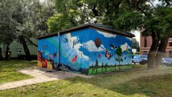 Kunst am Straßenrand, an der Grünauer Straße