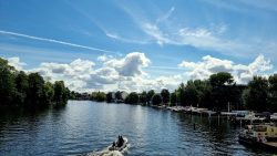 Blick von der Langen Brücke auf die Dahme, Köpenick