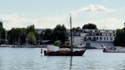 Ein Holländisches Plattboot auf der Dahme