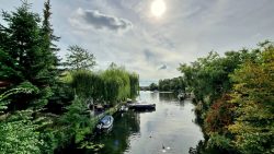 Blick auf die Dahme vom Restaurant Köpenicker Seetrerrassen