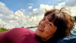 Päuschen auf dem Steg des Falkenhagener Sees