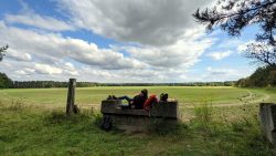 Pause auf der Panzersperre