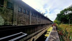 Ein Versuchskanal direkt neben der Schifffahrtsversuchsanstalt