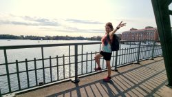 Auf der Eiswerder Brücke