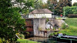 Das alte Hubtor der Lehnitzschleuse