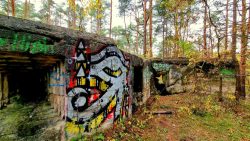 Die Überreste der Flakstellung