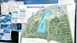 Die Friedhofsanlage mit Sausuhlensee