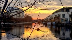 Der Sonnenuntergang vom Tegeler Hafen