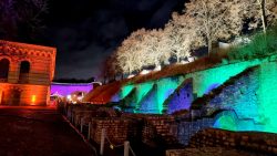 Der Mauerbereich in fantastischen Farben