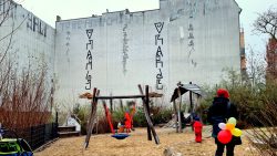Der Spielplatz auf 3 Ebenen an der Behmstraße
